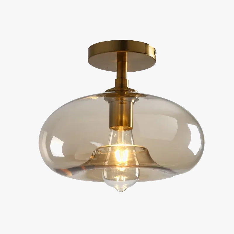 plafonnier led en verre design minimaliste moderne pour intérieur
