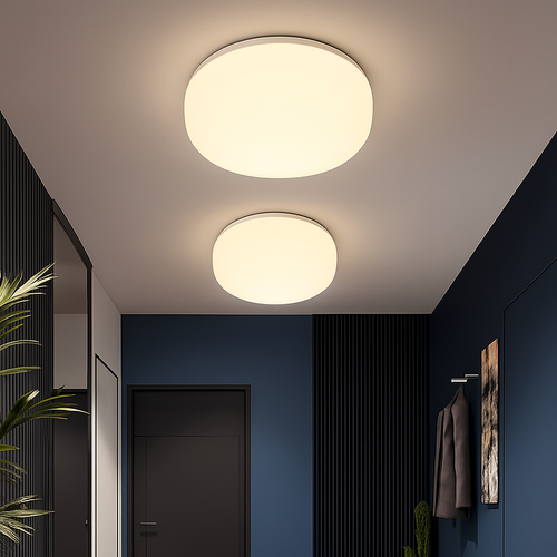 Nordic minimalist LED glass ceiling light decorative - vue 4 sur 8