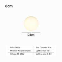 Nordic minimalist glass LED ceiling light decorative fixture