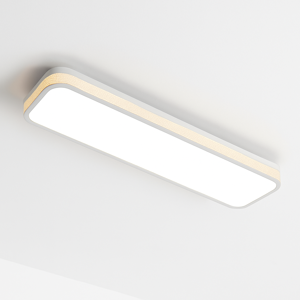 plafonnier led encastré rectangulaire minimaliste pour allée longue - vue 5 sur 21