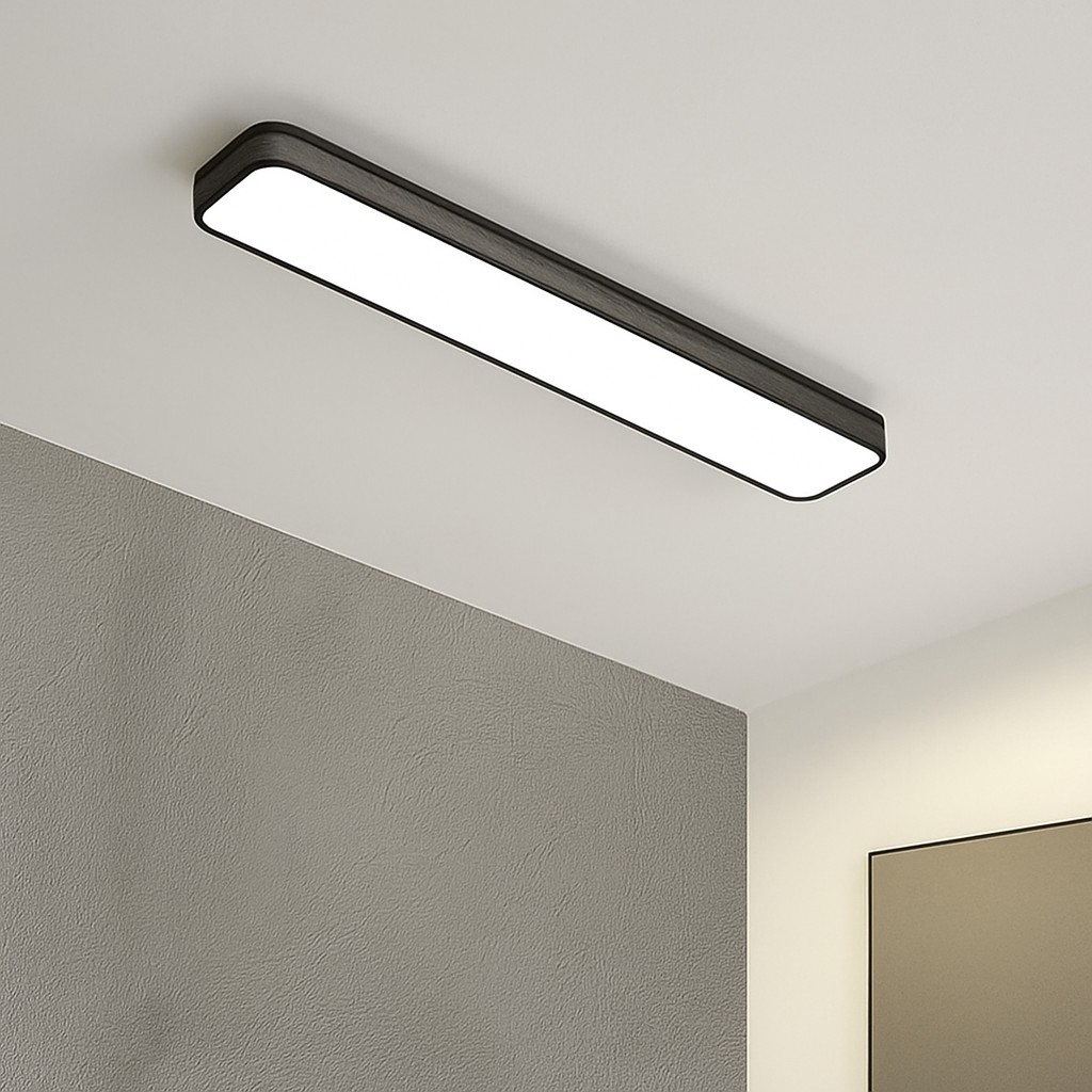 plafonnier led encastré rectangulaire minimaliste pour allée longue - vue 7 sur 21