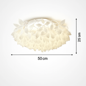 plafonnier led fleur romantique avec télécommande gradation pvc