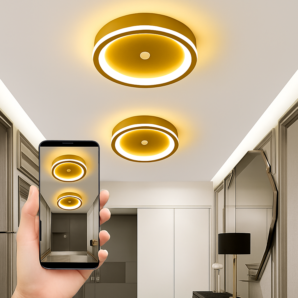 plafonnier led intelligent avec capteur de mouvement pir - vue 11 sur 16