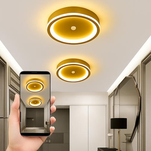 plafonnier led intelligent avec capteur de mouvement pir