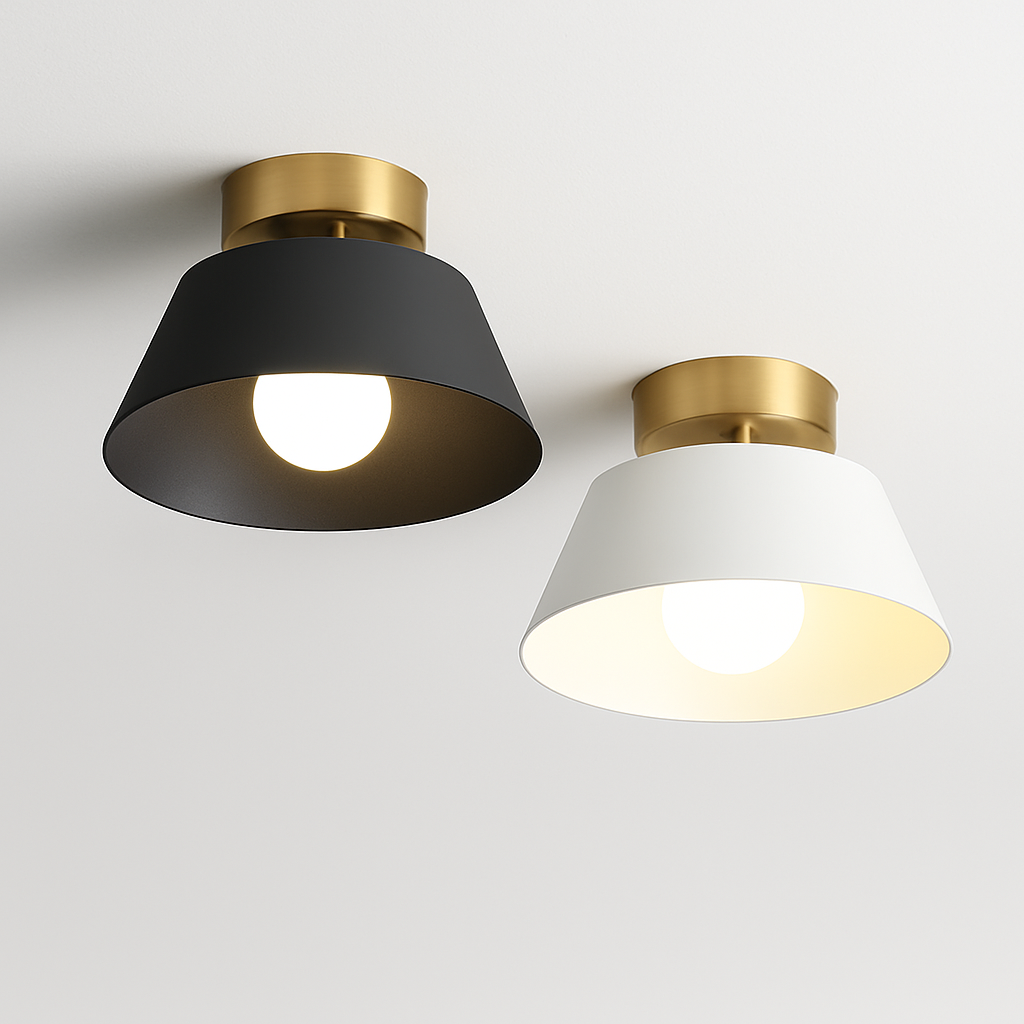 plafonnier led minimaliste en fer pour décoration intérieure