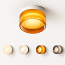 Minimalist glass nordic style LED ceiling light for interiors
