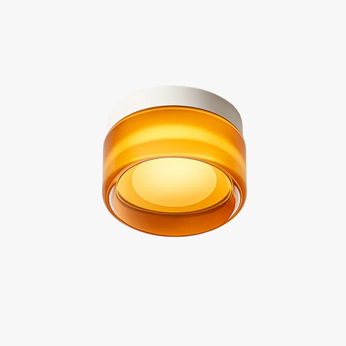 Minimalist glass nordic style LED ceiling light for interiors - vue 2 sur 13