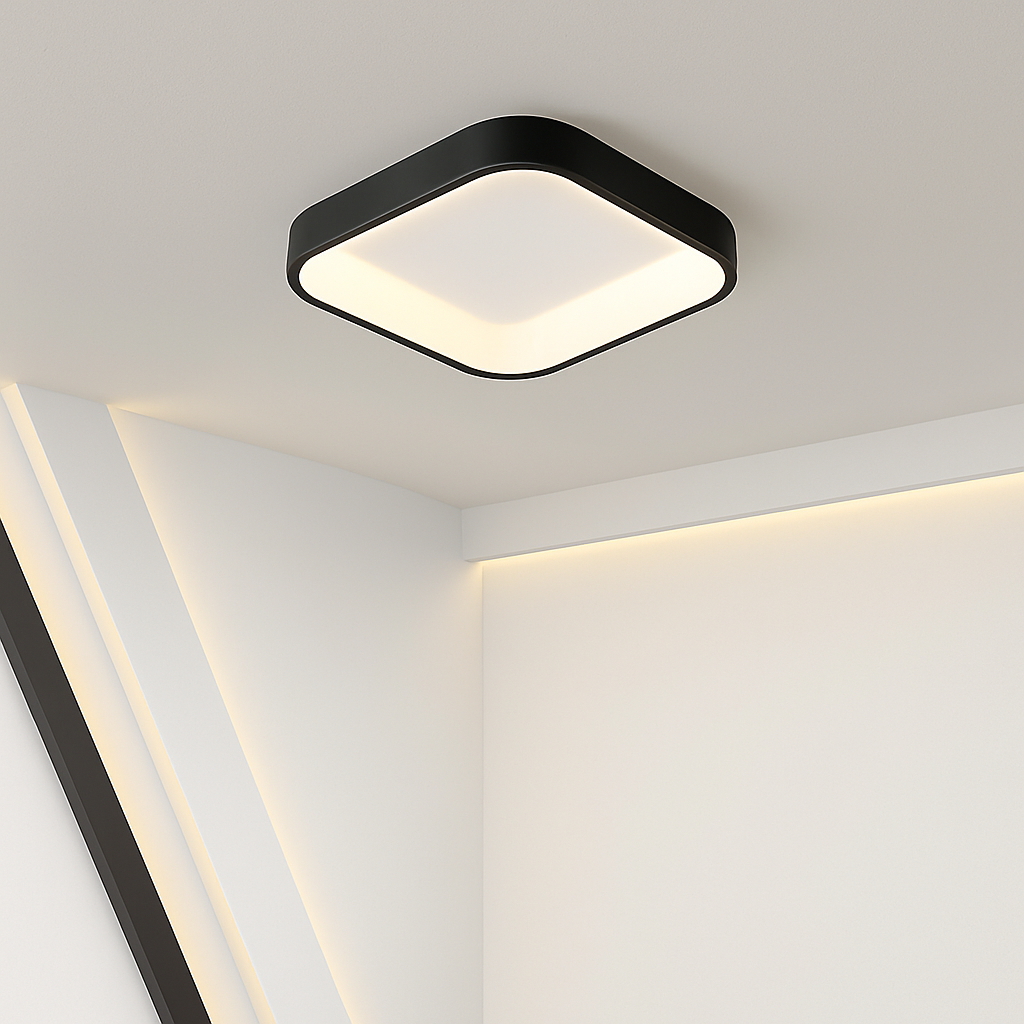 plafonnier led minimaliste moderne pour éclairage intérieur - vue 4 sur 9