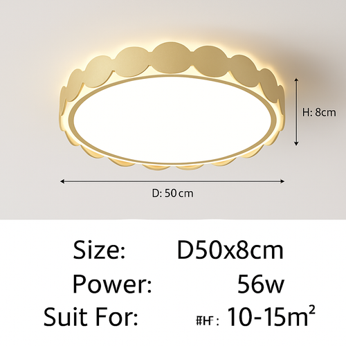 Nordic minimalist LED ceiling light for interior decoration - vue 16 sur 21