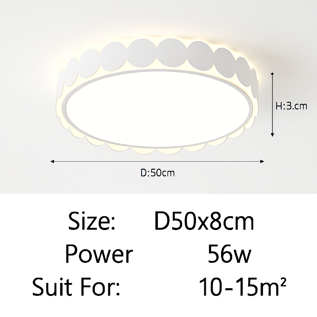 Nordic minimalist LED ceiling light for interior decoration - vue 16 sur 21