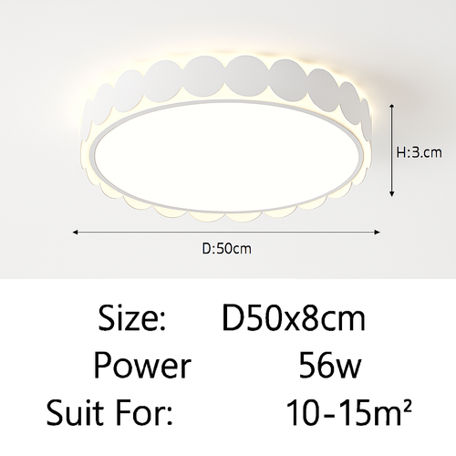 Nordic minimalist LED ceiling light for interior decoration - vue 17 sur 21