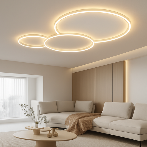 Nordic minimalist LED ceiling light for interior decoration - vue 3 sur 10