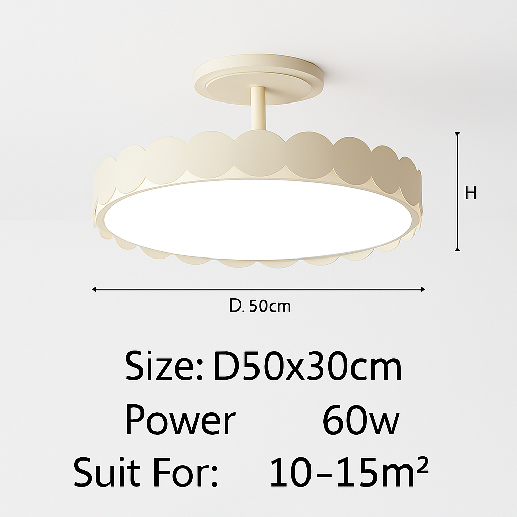 Nordic minimalist LED ceiling light for interior decoration - vue 21 sur 21