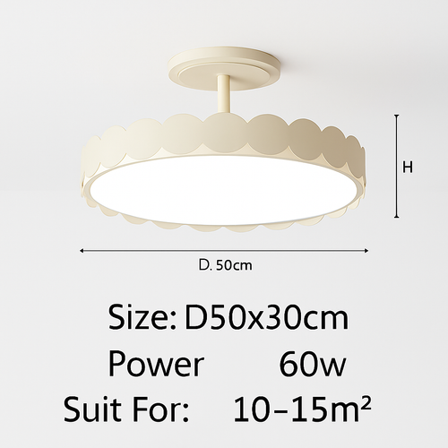 Nordic minimalist LED ceiling light for interior decoration - vue 22 sur 21