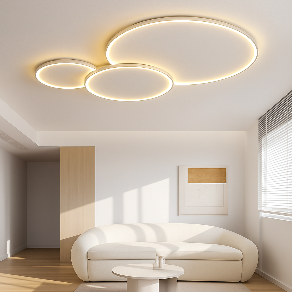 Nordic minimalist LED ceiling light for interior decoration - vue 4 sur 10