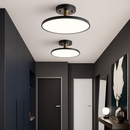 Minimalist LED ceiling light gold black copper bedroom living room hallway