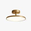 Minimalist LED ceiling light gold black copper bedroom living room hallway