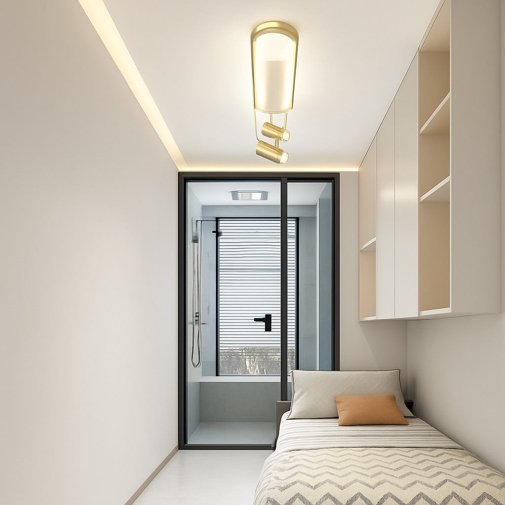 plafonnier led moderne avec projecteur pour décoration intérieure - vue 3 sur 18