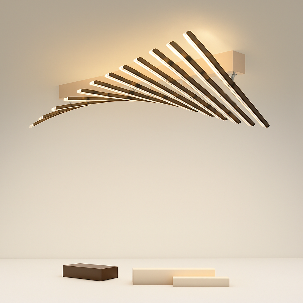 plafonnier led moderne design créatif pour intérieur minimaliste - vue 2 sur 12