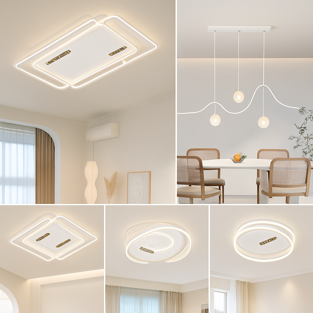 plafonnier led moderne design créatif pour intérieur minimaliste - vue 7 sur 12