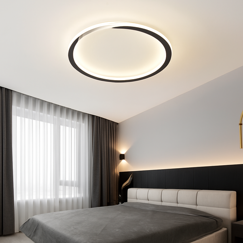 Plafonnier led moderne effet météore luminaire intérieur
