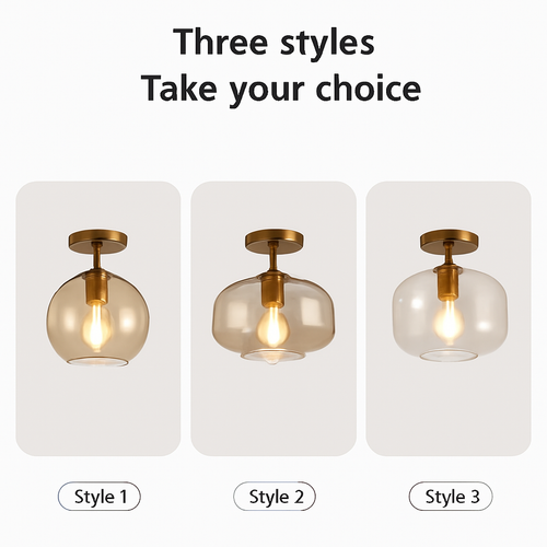 plafonnier led moderne en verre pour éclairage intérieur élégant