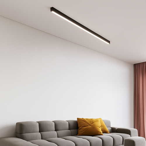 plafonnier led moderne à intensité variable pour espaces divers - vue 4 sur 15