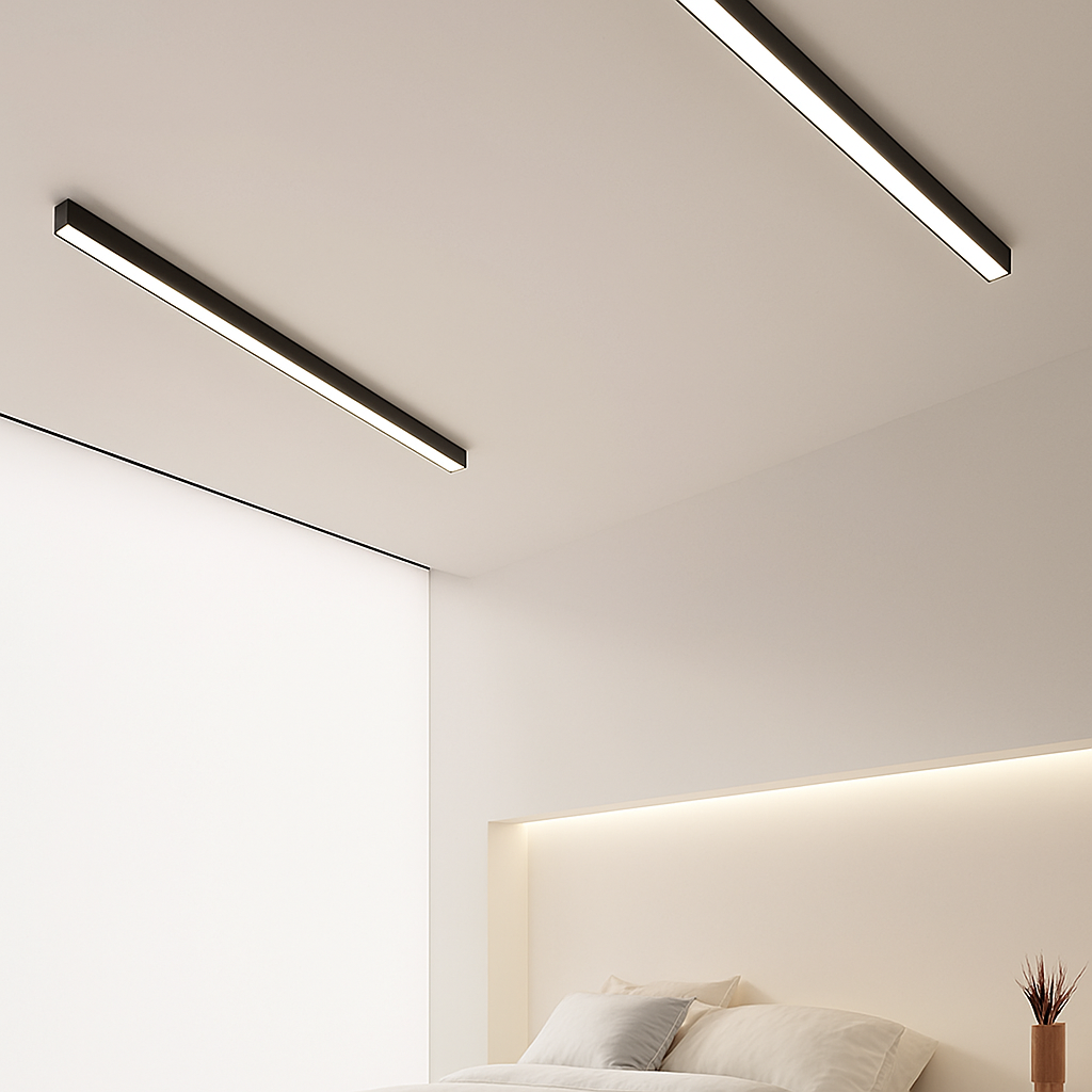 plafonnier led moderne à intensité variable pour espaces divers - vue 5 sur 15
