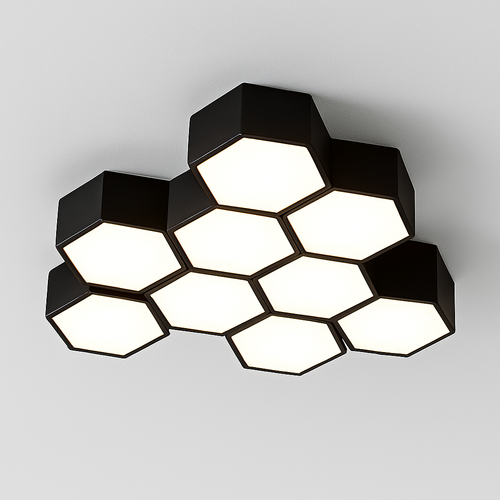 plafonnier led moderne à intensité variable pour intérieur décoratif