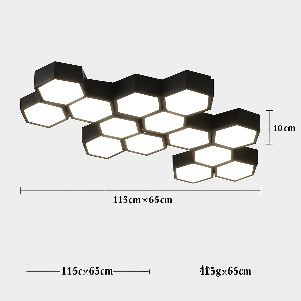 plafonnier led moderne à intensité variable pour intérieur décoratif - vue 10 sur 17