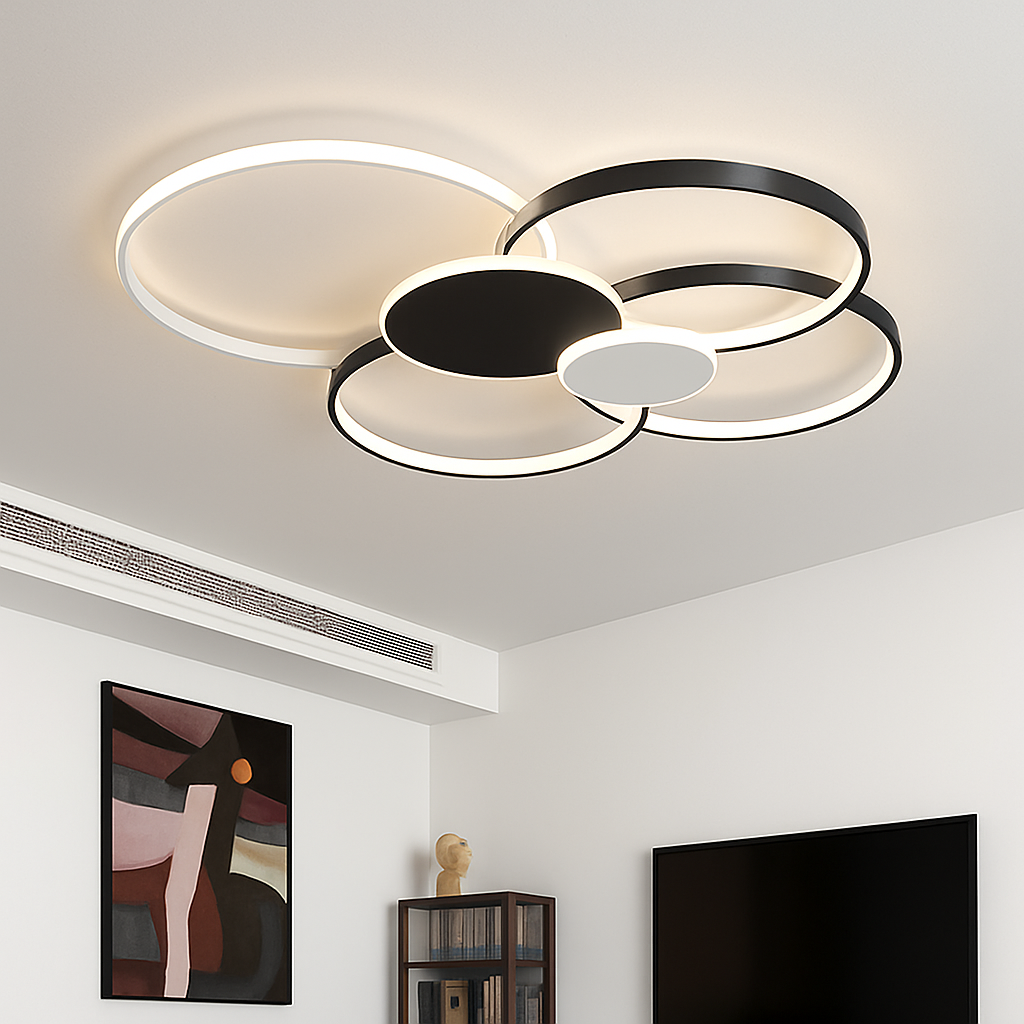 plafonnier led moderne luminaire décoratif d'intérieur idéal pour tous espaces - vue 4 sur 14