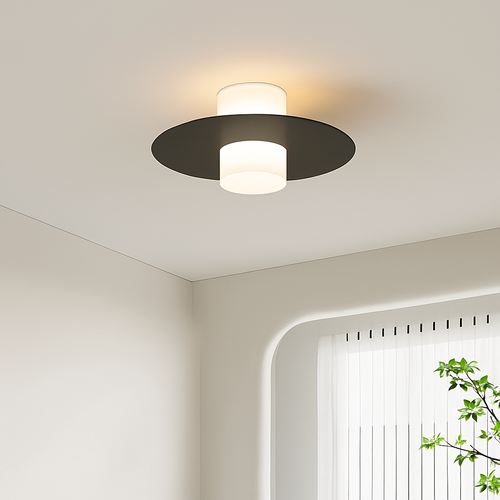 plafonnier led moderne pour allée couloir et salon - vue 3 sur 9