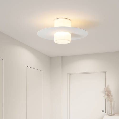 plafonnier led moderne pour allée couloir et salon - vue 5 sur 9