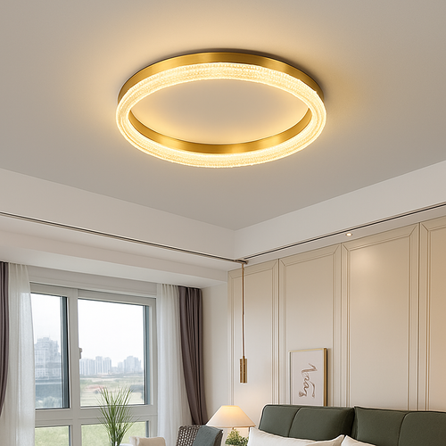 plafonnier led moderne pour décoration intérieure et ambiance chaleureuse - vue 5 sur 10