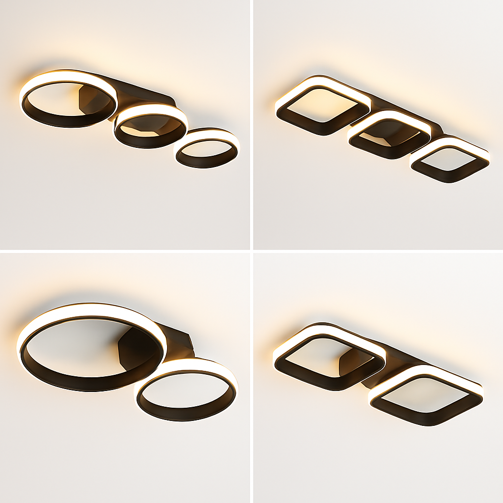 plafonnier led moderne pour décoration intérieure élégante et lumineuse - vue 4 sur 10