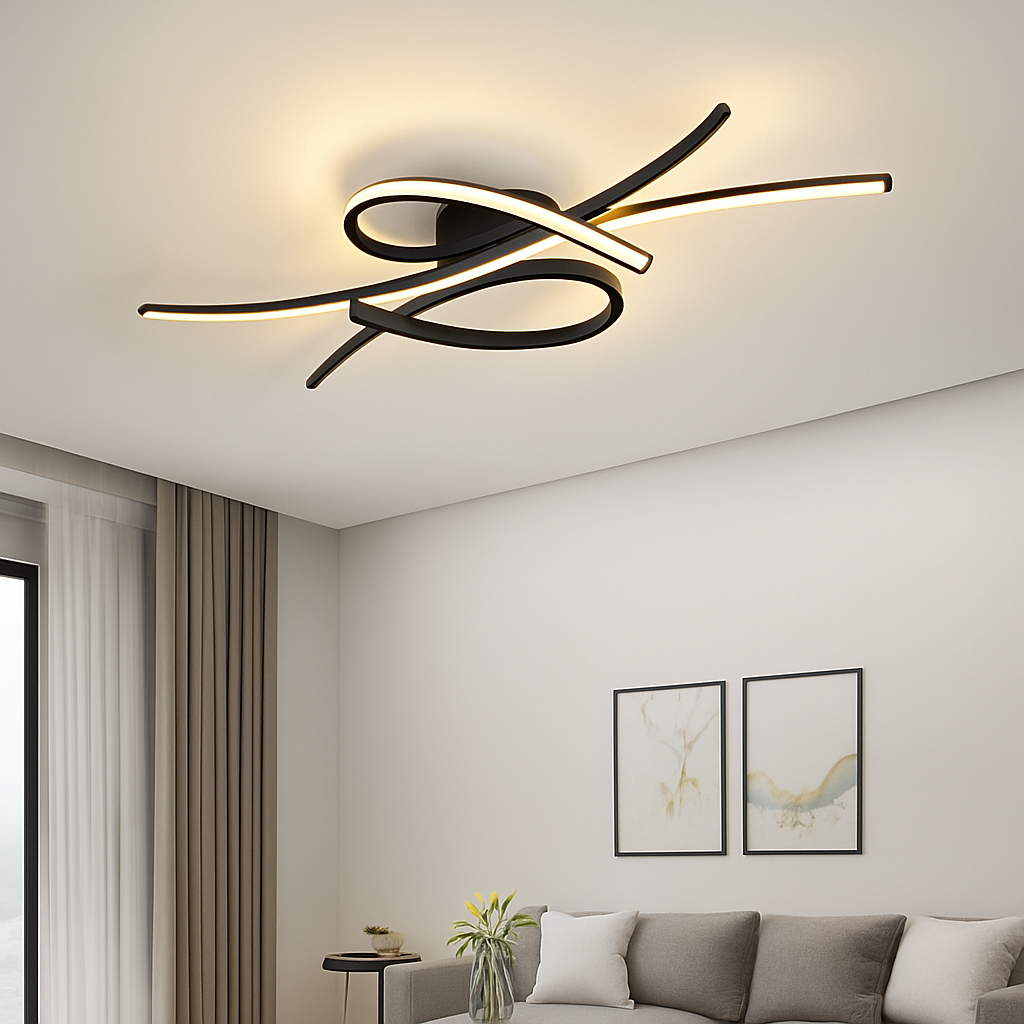Plafonnier LED moderne pour salon salle à manger chambre étude hôtel allée plafond Lustre intérieur décor à la maison luminaire Lustre - vue 3 sur 10
