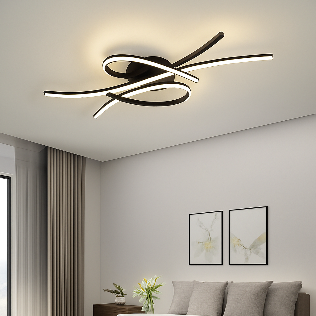 Plafonnier LED moderne pour salon salle à manger chambre étude hôtel allée plafond Lustre intérieur décor à la maison luminaire Lustre - vue 3 sur 10