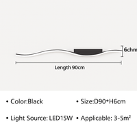 Plafonnier LED moderne pour salon salle à manger couloir allée ligne formes plafonnier décor à la maison luminaire intérieur Lustre