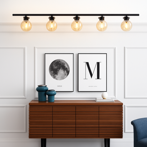 plafonnier led nordique en verre décoratif d'intérieur réglable
