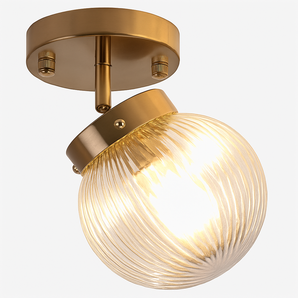 plafonnier led nordique en verre décoratif d'intérieur réglable