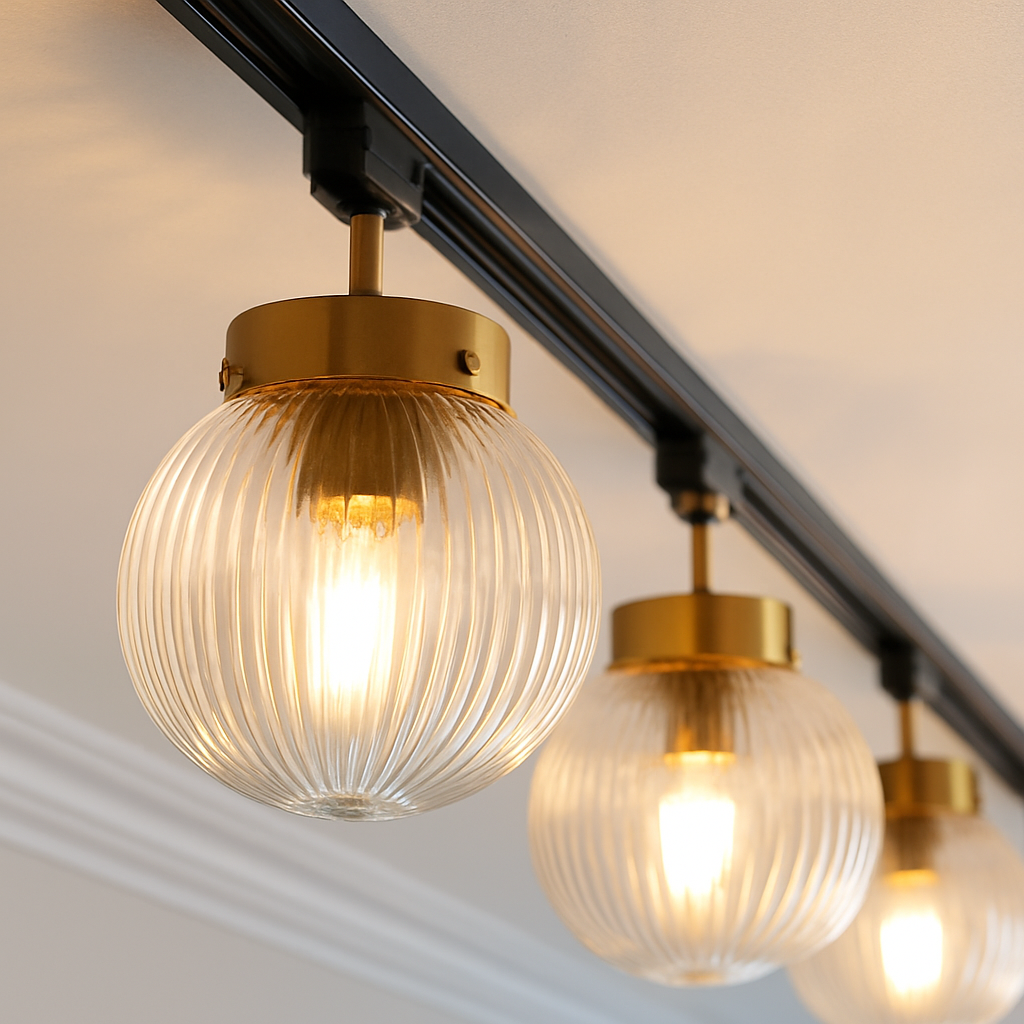 plafonnier led nordique en verre décoratif d'intérieur réglable - vue 9 sur 10