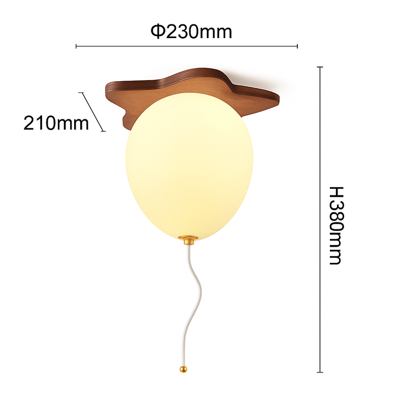 plafonnier led ours ballon décoration créative pour enfant