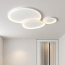 Round LED ceiling light with simple Nordic design