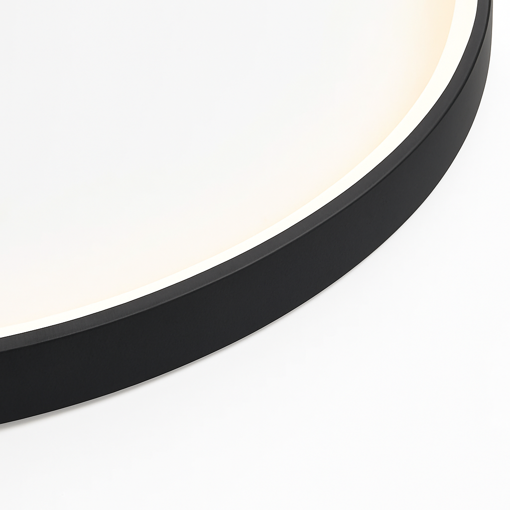Round LED ceiling light with simple Nordic design - vue 5 sur 14