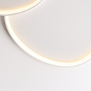 Round LED ceiling light with simple Nordic design