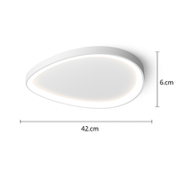 Round LED ceiling light with simple Nordic design
