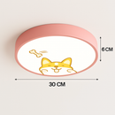 Plafonnier LED rond coloré pour chambre d'enfant