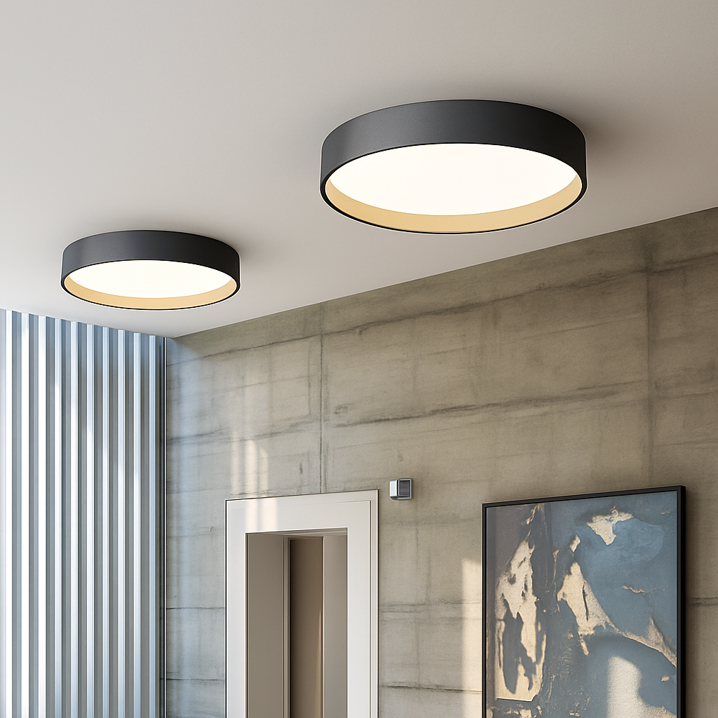 plafonnier led rond design italien pour intérieur moderne - vue 6 sur 12