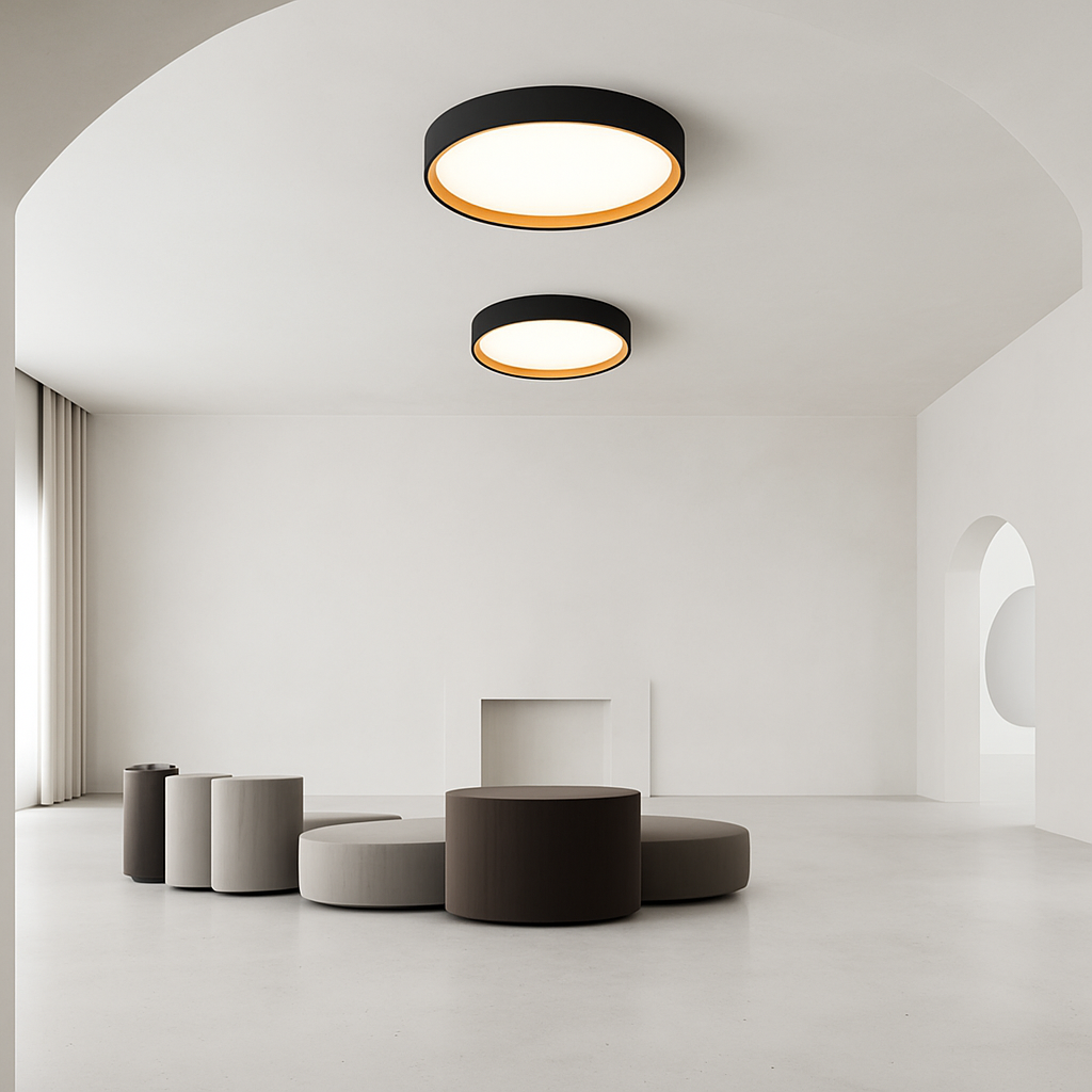 plafonnier led rond design italien pour intérieur moderne - vue 7 sur 12