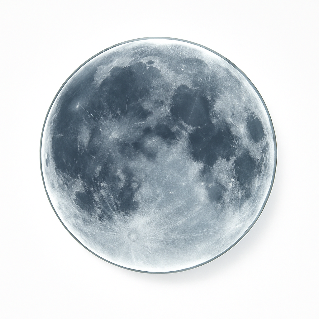 plafonnier led rond lune design nordique créatif décoratif - vue 4 sur 7